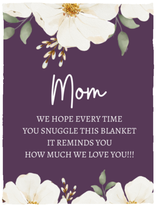 MOM FLOWER BLANKET | MOTHER'S DAY GIFT