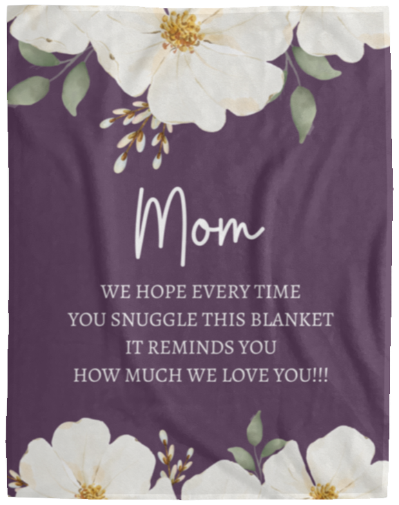 MOM FLOWER BLANKET | MOTHER'S DAY GIFT