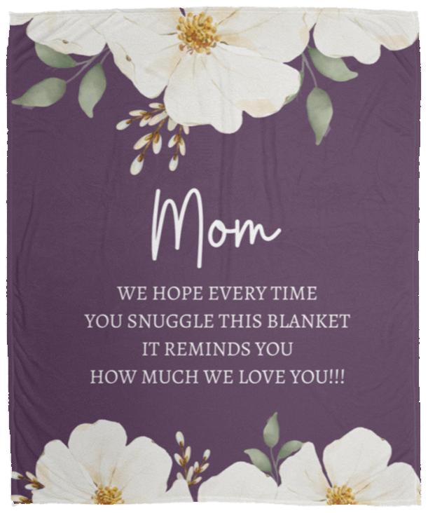 MOM FLOWER BLANKET | MOTHER'S DAY GIFT