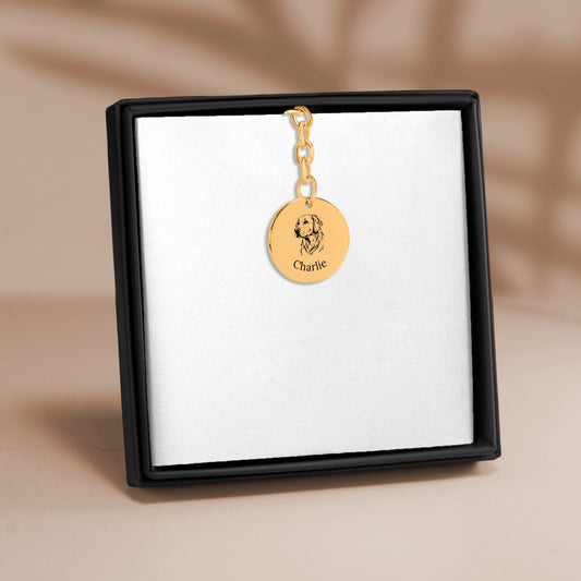 Custom Pet Portrait Keychain